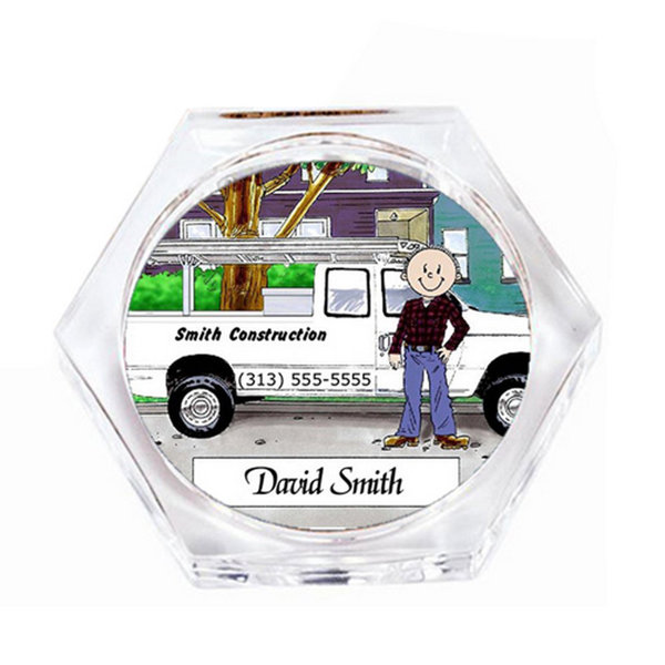 Printed Perfection Personalized Pick Up Truck, White Male Drink